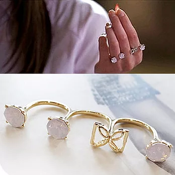 【Bling Q】韓國來自星星的你千頌伊特色連環戒指