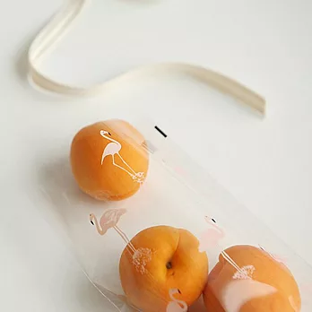 Dailylike 透明禮物袋組M-紅鶴