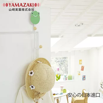 【YAMAZAKI】可愛動物門後掛架(3鉤)-青蛙*日本原裝進口