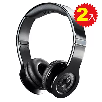 T.C.STAR黑色藍牙麥克風耳機2入組TCE6850BK