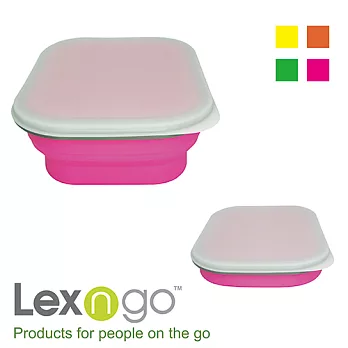 Lexngo可折疊快餐盒中粉