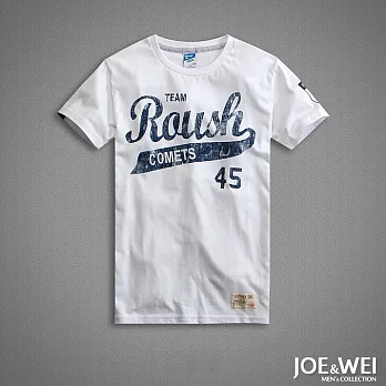 【JOE & WEI】45破版美式印花短TEE(2色)-M-XLL白