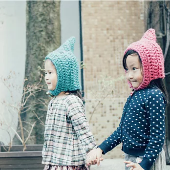 毛線球牧場 MU’s craft手織材料包-小精靈蓋耳帽 米白