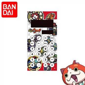 【日本進口正版】萬代 BANDAI 妖怪手錶 隨身型電子計算機-B款 徽章