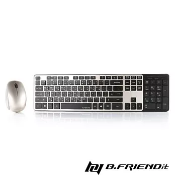B.Friend BR-1430 2.4G無線鍵鼠組黑金