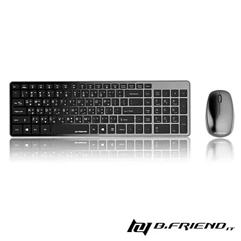 B.Friend RF-1375 2.4G 無線鍵鼠組黑