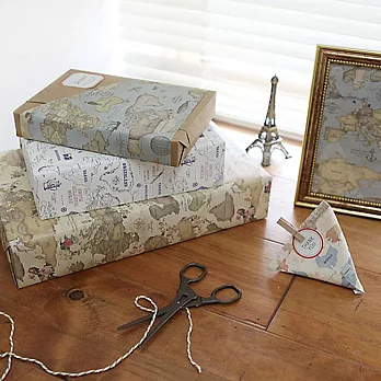 INDIGO 世界地圖包裝紙組