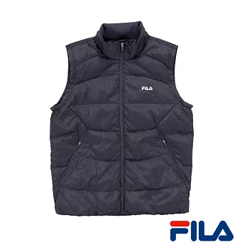 FILA男仕羽絨背心(1VEO-5412-RG)XL鐵灰