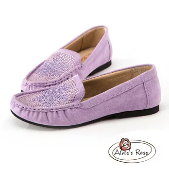 Alice’s Rose 雪花水鑽造型樂福鞋36紫色