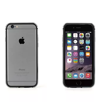 Tunewear Shockmount iPhone6S Plus／6 Plus耐衝擊邊框保護套灰/黑