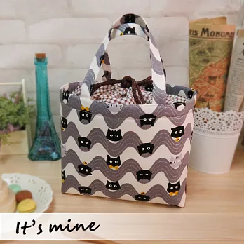 It’s mine 束口托特包系列-喵喵屋-白
