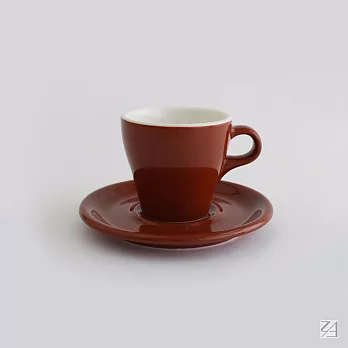 日本ORIGAMI 摺紙咖啡陶瓷杯組 卡布杯 180ml (咖啡色)咖啡色