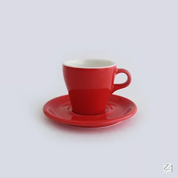 日本ORIGAMI 摺紙咖啡陶瓷杯組 卡布杯 180ml (紅色)紅色