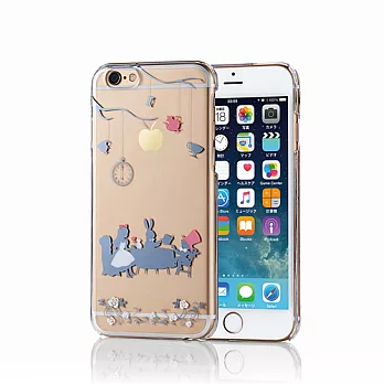 ELECOM iPhone 6S/6 繽紛系列彩色保護殼(4.7吋)-銀色愛麗絲