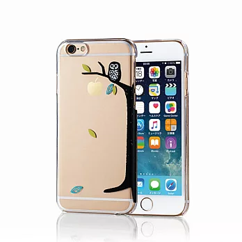 ELECOM iPhone 6S/6 繽紛系列彩色保護殼(4.7吋)-貓頭鷹