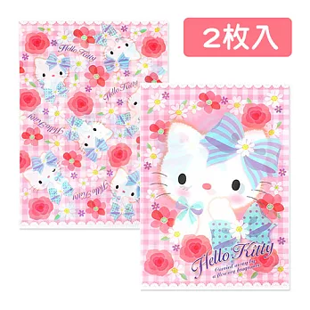 《Sanrio》HELLO KITTY緞帶花園系列A4文件夾組(一組2入)