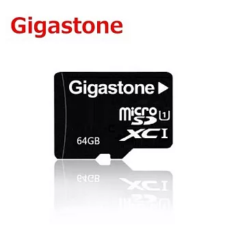 Gigastone 64GB MicroSDXC UHS-I 高速記憶卡(附轉卡)