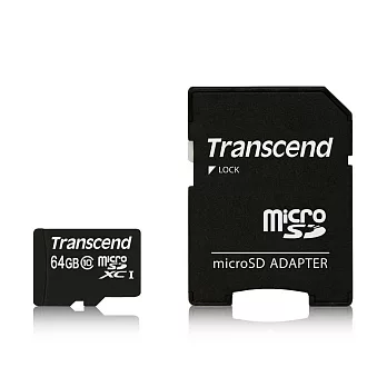 創見 64G Premium microSD Class 10 300x記憶卡(附轉卡)