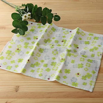 taoru 日本毛巾 奈良蚊帳生地_四葉草 34*40cm