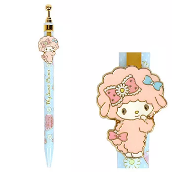 《Sanrio》美樂蒂好朋友PIANO金屬筆夾優雅質感自動鉛筆(藍點點雛菊)
