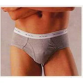 BVD 100%純棉 男彩色三角褲 (灰色/黑色)L灰色