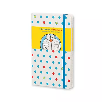 MOLESKINE 限量哆啦A夢 橫條筆記本192/口袋型P/白