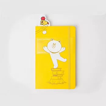 MOLESKINE 限量LINE 橫條筆記本240/大型L/黃