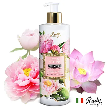 Rudy柔亮補水洗髮精-蓮花牡丹+阿鞏油500ML