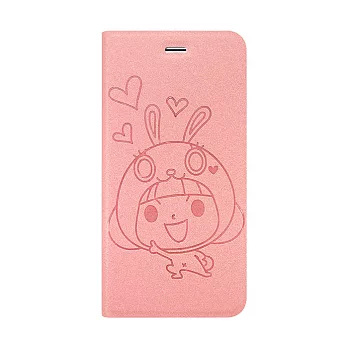 【Metal-Slim】Apple iPhone 6S(4.7) 香菇妹正版授權星砂壓印磁吸皮套少女時代