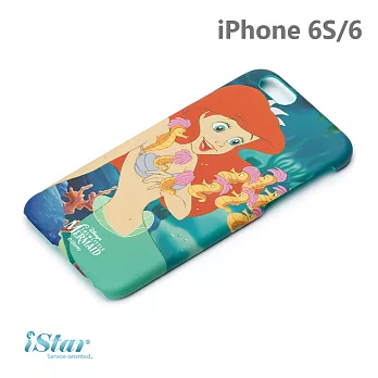 【日本 PGA-iJacket】 正版迪士尼 iPhone6/6S 橡膠漆系列硬殼 021-025美人魚