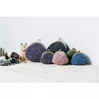 毛線球牧場 MU’s craft手織材料包-咩咩口金包紫鴛