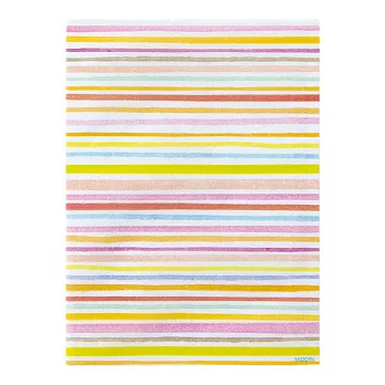 MIDORI玩色紙玻璃紙半透明收納袋(M)-水彩線條粉