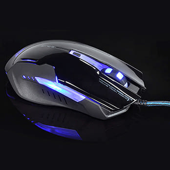 E-3lue E-Blue 宜博 Auroza type G 極光狂蛇遊戲專用有線電競滑鼠(EMS607BK) 黑色