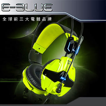E-3lue E-Blue 宜博 Cobra 眼鏡蛇特別版遊戲耳機(EHS902GRAA-1Y)★ 炫綠