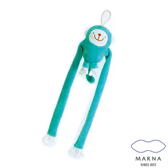 【MARNA】猴子刷背澡巾(2色)藍色