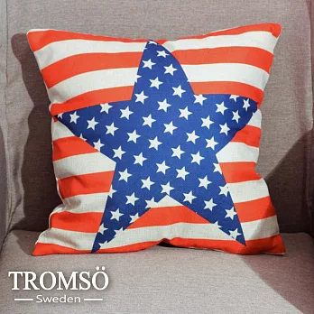 TROMSO-品味英倫棉麻抱枕/美式星星