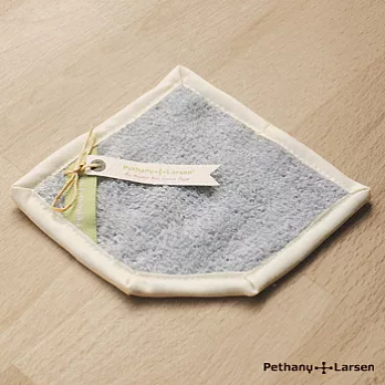 【Pethany+Larsen】厚棉巾 吸水杯墊(銀藍)