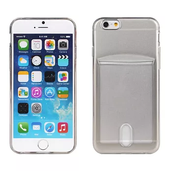 【BIEN】iPhone 6 Plus/6s Plus 插卡點紋軟質手機殼 (灰)