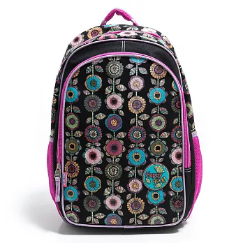 1818 創意圖樣系列 A4 玩色花朵塗鴉後背書包 紫(CO59577-3)