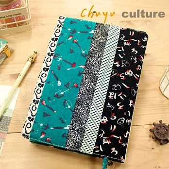 珠友 限量版B6/32K多功能書衣/書皮/書套-可調式棉布(聖經適用) A符號/青