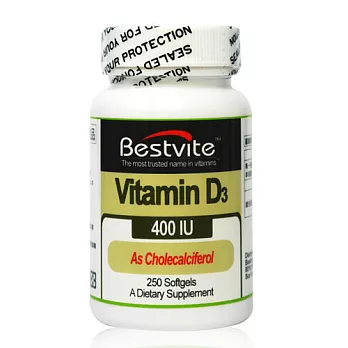 【美國BestVite】必賜力維他命D3膠囊 (250顆)