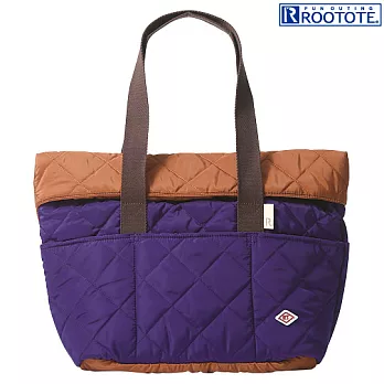 ROOTOTE 三色菱格紋織帶側背包-亮紫 (271902)亮紫