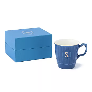 【Afternoon Tea】15宮廷風文字馬克杯禮盒S 藍色