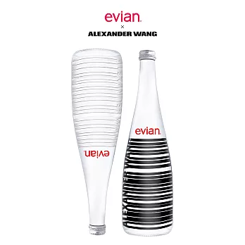 【evian依雲】2016 evian x ALEXANDER WANG 限量紀念對瓶(750ml /雙入)