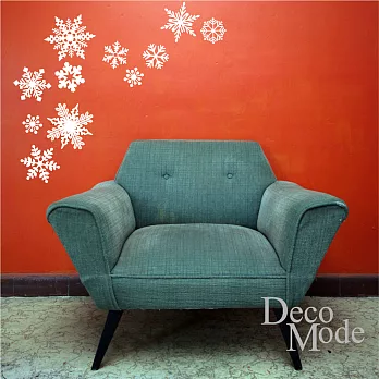 DecoWall 圖像壁貼 ◆ 雪花 白色 White
