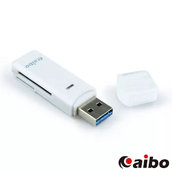 aibo Y034 閃電 SD/Micro SD USB 3.0高速讀卡機白色