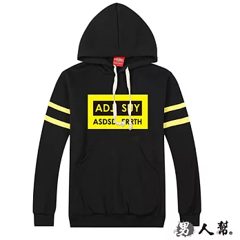 ADJ SUY 拚接連帽口袋長袖T恤 (T5797)3XL黑