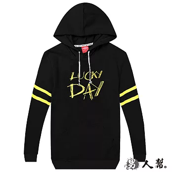 【男人幫 】lucky-day連帽口袋長袖T恤 (T5775)3XL黑