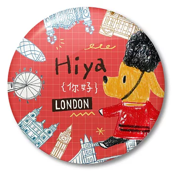 Smohouse大圓胸章:飛遊城市狗店長遊英國倫敦