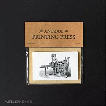 《PAPERWORK紙本作業》古董印刷機小卡